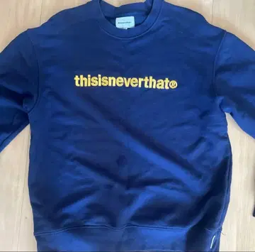 thisisneverthat 네이비 로고 맨투맨