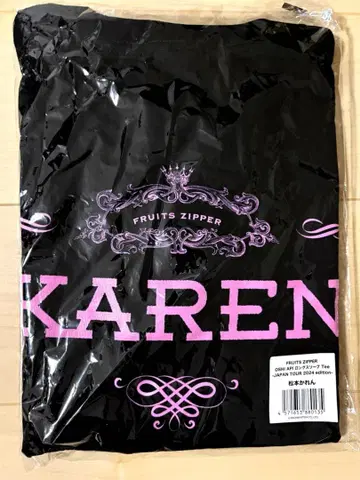 후르츠 지퍼 최애 어필 마츠모토 카렌 2024 투어 롱 T셔츠