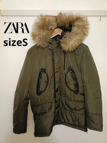 ZARA 올리브 그린 다운 자켓 S 새상품급