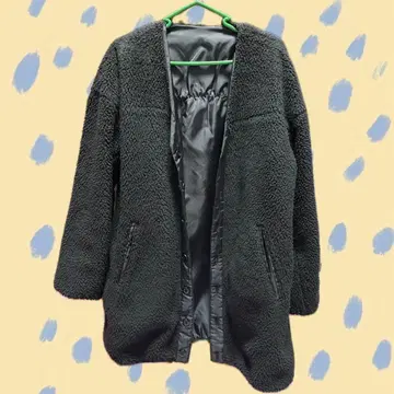 earth 보아 자켓 블랙 리버서블