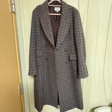 INES DE LA FRESSANGE 체크 무늬 코트 M