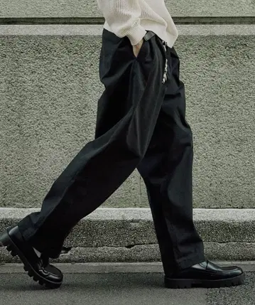 Bleme 치노 팬츠 와이드 팬츠