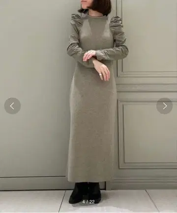 styling/ [ 완판 ] 퍼프 슬리브 도킹 원피스