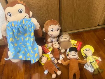 호기심 많은 조지와 아저씨 봉제 인형 일괄