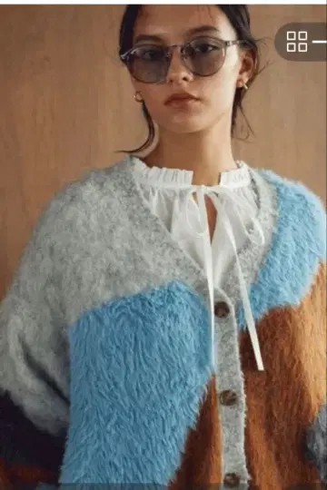 BAYFLOW 베이플로우 뉴앙스 패턴 가디건 블라우스 2