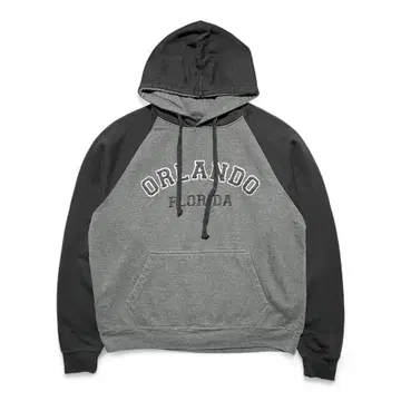 USA 구제 의류 플로리다 맨투맨 후드티 와펜 차콜 블랙