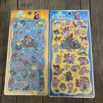 주토피아 2 모자 꽁지 드롭 씰 푸치 드롭 스티커