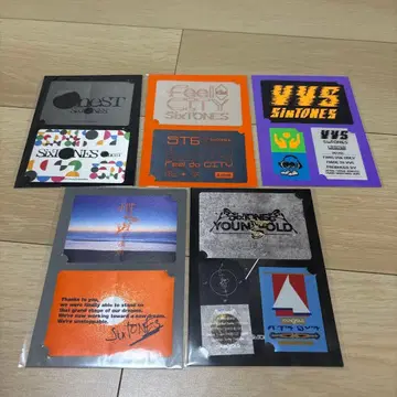 SixTONES 투어 스티커 5개 세트 미개봉 새상품