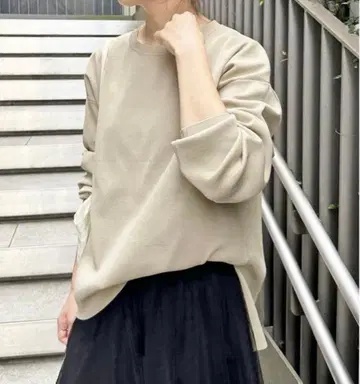 Spick and Span 워셔블 루즈 크루넥 풀오버