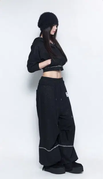 S 더블 드로스트링 팬츠 2세트