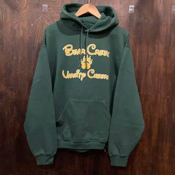 미국 빈티지 의류 칼리지 프린트 후드 맨투맨 후드티 그린 M 사이즈
