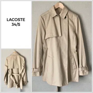 [ 새상품급 ] LACOSTE 벨티드 트렌치코트 사이즈 34/S