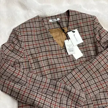 Aquascutum 체크 무늬 롱 코트 미사용 새상품