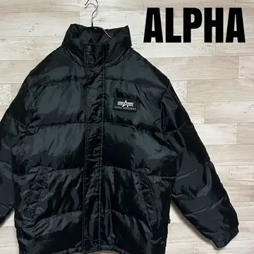 ALPHA INC 밀리터리 와펜 충전솜 보머 고밀도 다운 자켓 L