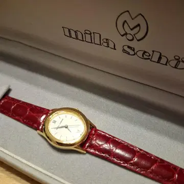 mila schon 아날로그 손목시계 빨간색