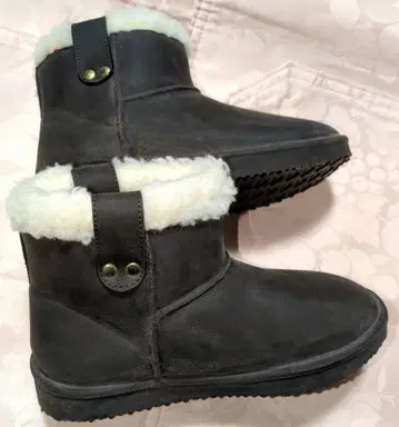 페넬로페 프랑스제 브라운 보아 안감 방한 숏부츠 사이즈 37