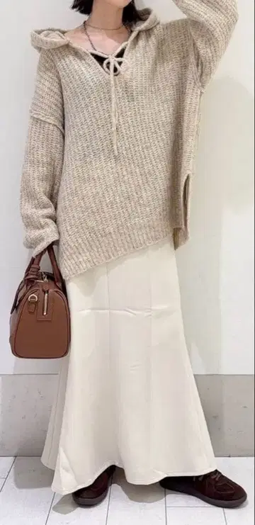 LOWRYSFARM 울 라이크 머메이드 스커트