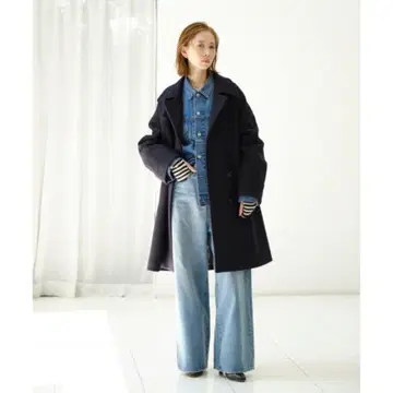 미사용 새상품 시착만 한 상품 저널 스탠다드 네이비 비슈 울 피코트