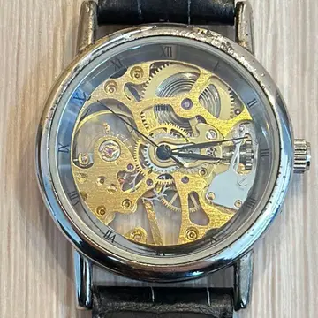 [ 앤티크 작동품 ] 스켈레톤 수동 와인딩 손목시계