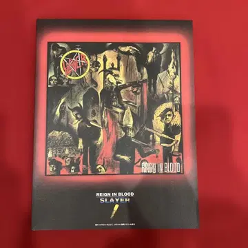 SLAYER 스레이어 밴드 스코어 REIGN IN BLOOD 중고품