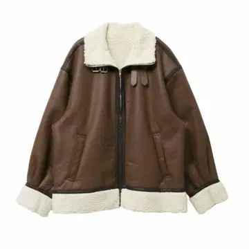 EVRIS 오버 사이즈 보아 블루종