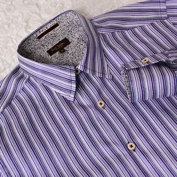 U4 Men M 폴스미스 컬렉션 멀티 스트라이프 긴팔 셔츠