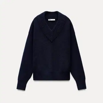 [ ZARA ] 플레인 V넥 니트 스웨터