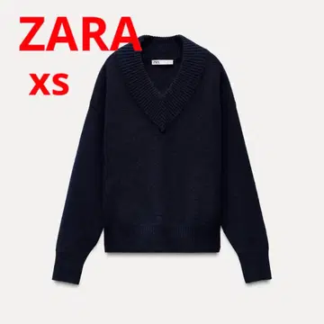 [ ZARA ] 플레인 V넥 니트 스웨터