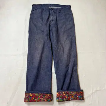 03's 넘버나인 카트기 페이즐리 밑단 데님 팬츠 사이즈 2