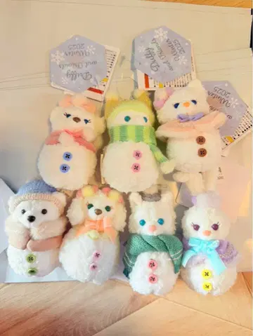 시크릿 오브 스노위 데이 눈사람 더피 프렌즈 전 7종