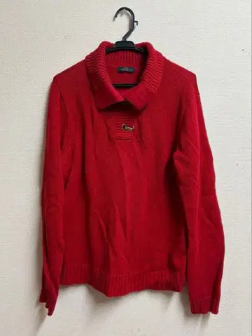폴로 랄프 로렌 빨간색 니트 스웨터