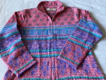 모리오카 사치 컬러풀 지퍼 가디건 배송비 포함