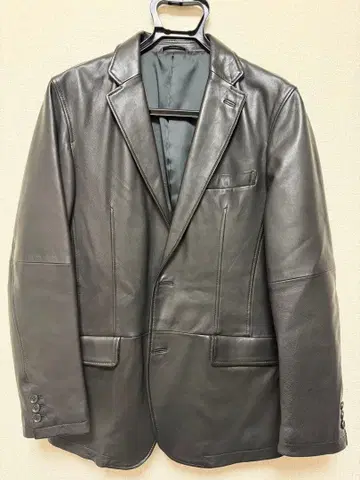 [ 새상품급 ] 양가죽 가죽 블레이저 남성용 블랙