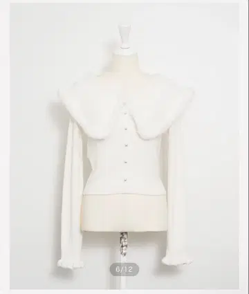 pium 퍼 컬러 마쉬멜로우 니트 화이트 니트 상의