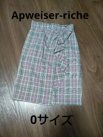 Apweiser-riche 체크 무늬 타이트 스커트 0 사이즈