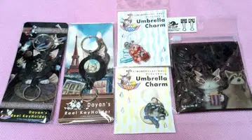 와치필드 고양이 다얀 리 키링 클립 엄브렐라 참 5개