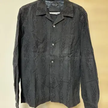 Number (N)ine 마법 디자인 콜라보 블랙 플란넬 셔츠