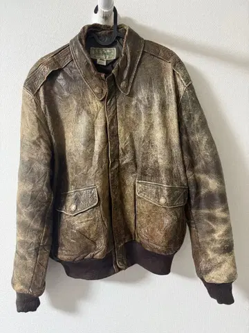 L.L.Bean 가죽 플라이트 자켓 44
