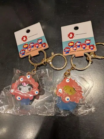 산리오 만박 콜라보 아크릴 키링 2개 세트