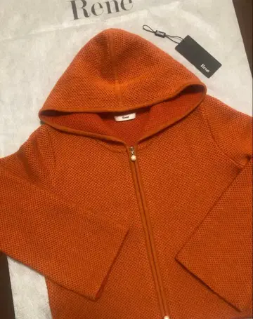 [컨디션 최상] Rene 르네 34 와플 니트 후드티 후디 코트