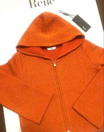 [컨디션 최상] Rene 르네 34 와플 니트 후드티 후디 코트