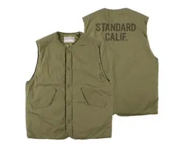 택 있음 스탠다드 캘리포니아 Reversible Army Vest