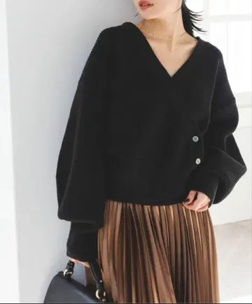 noble 카슈쿨 니트 블랙