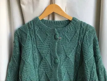 케이블 니트 오버 사이즈 니트 가디건