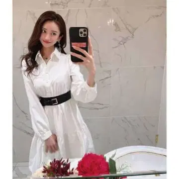 에밀리아 위즈 핀턱 플레어 원피스