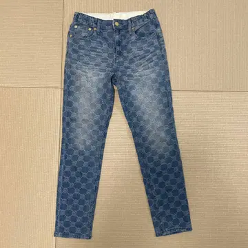 앙코키네 모노그램 자카드 데님 사이드 밴딩 S 사이즈