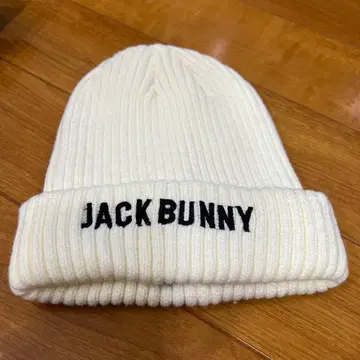 새상품 JACK BUNNY 화이트 니트 모자