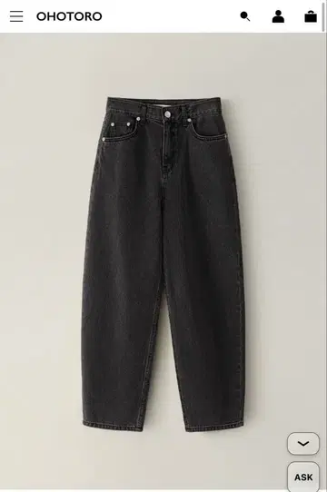 OHOTORO Pot Black Jeans 롱 기장