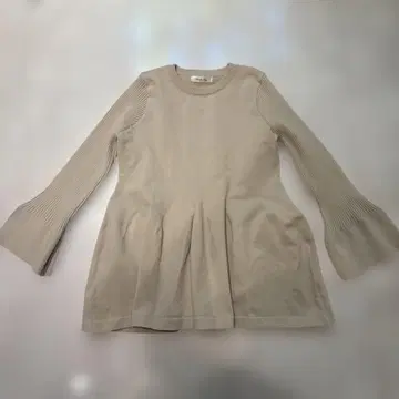 페플럼 니트 튜닉