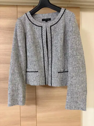 노카라 자켓 그레이